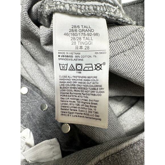 GAP Cheeky Straight High Rise Jeans Size 28/6T - Picture 7 of 12